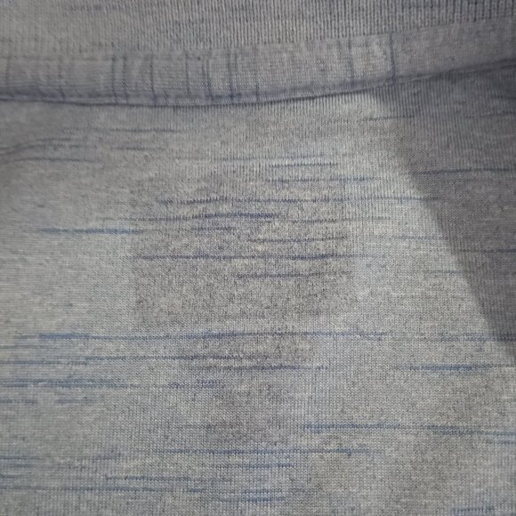 Greg Norman Shark Blue Tiger Stripe Long Sleeve Golf Polo Shirt XL - Picture 4 of 5